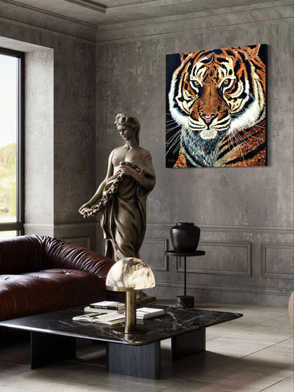 "Fierce Tiger" Original Oil Painting