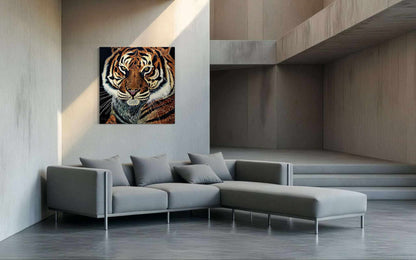 "Fierce Tiger" Original Oil Painting