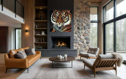 "Fierce Tiger" Original Oil Painting