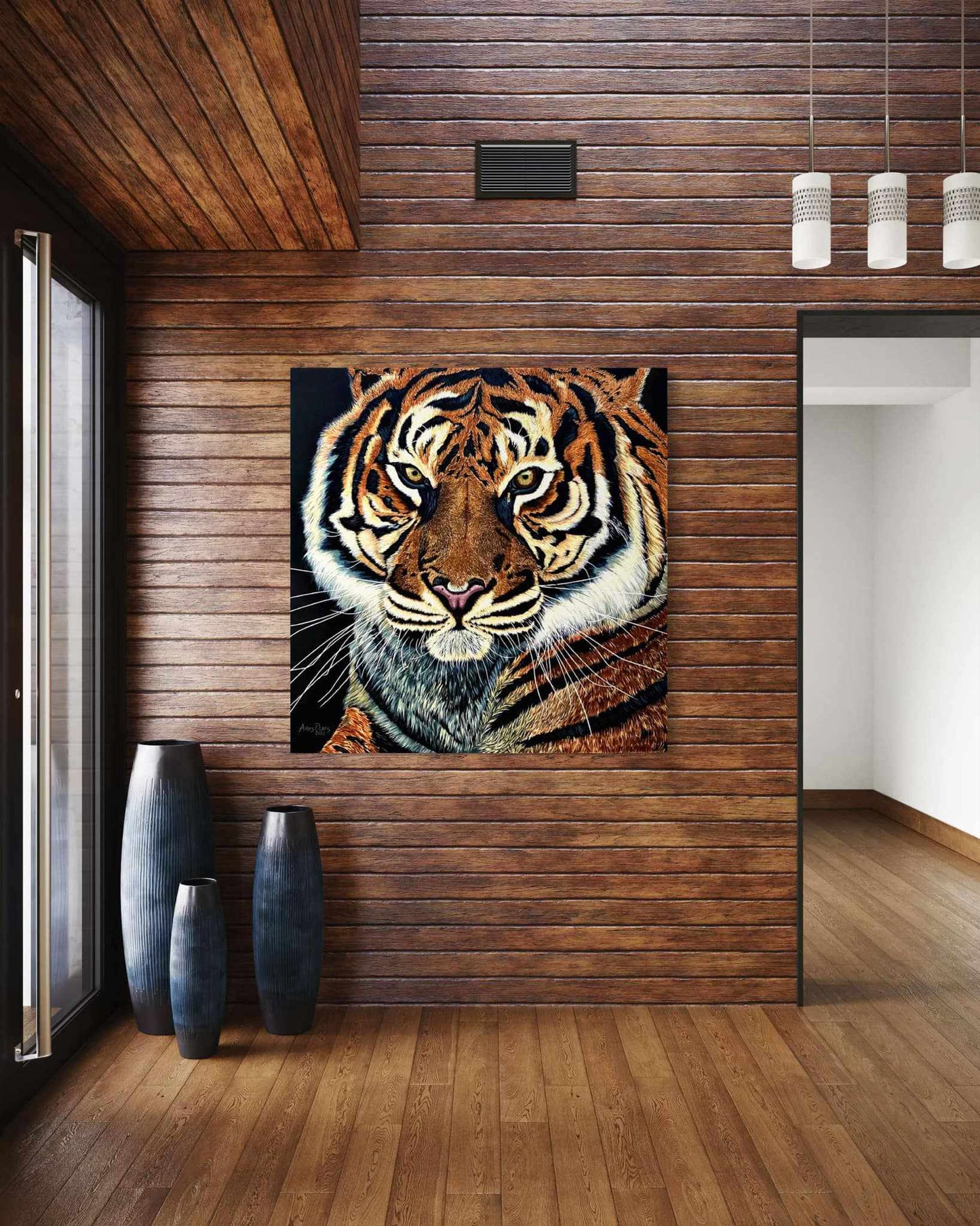 "Fierce Tiger" Original Oil Painting