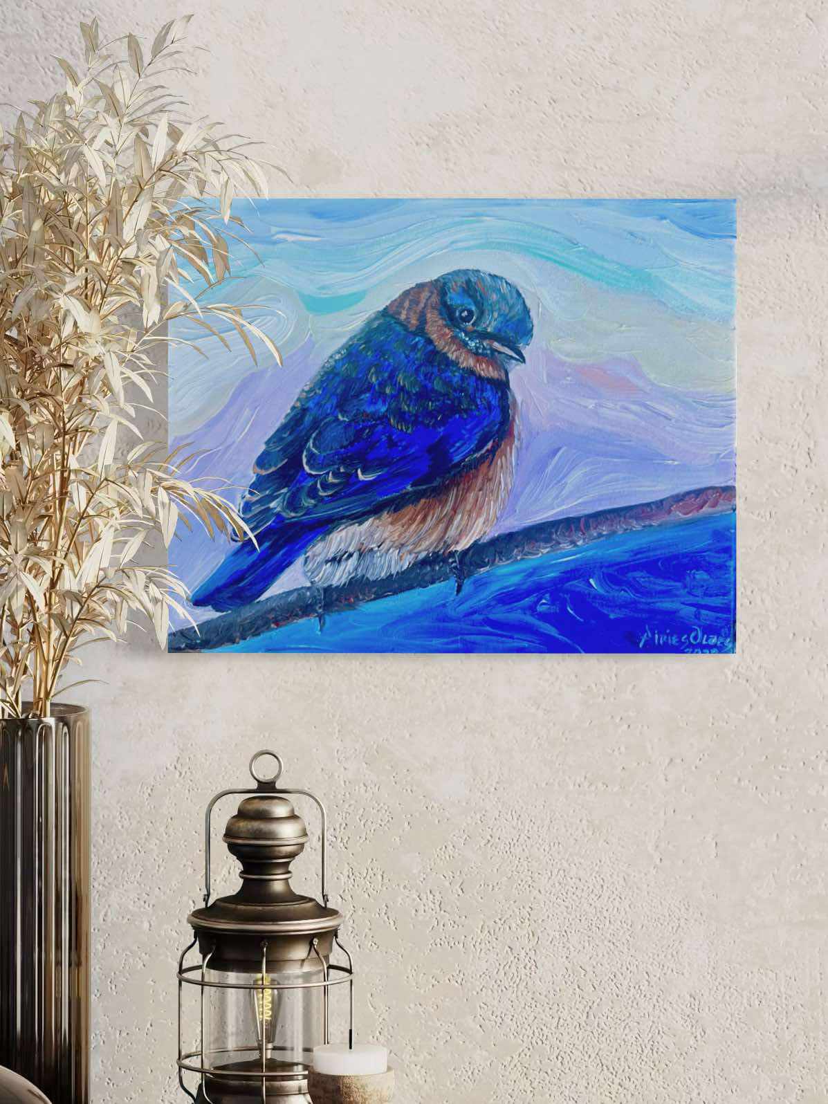 "Blue Bird" Fine Art Print