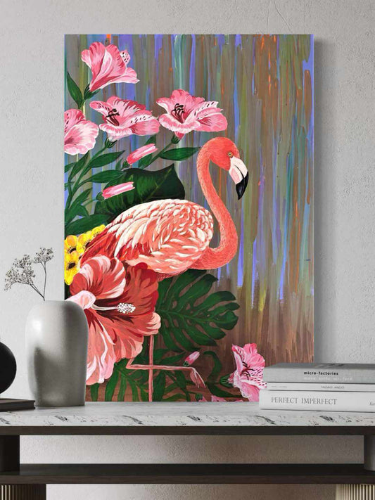 "Flamingo" Original Oil Painting